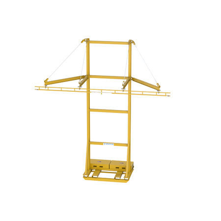 Rigid Lifelines Standard Griffin Wheeled System, 2-Person, 20 ft Track, 14 ft Arm Reach
