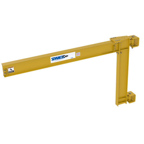 Spanco 300 Series Wall-Mounted Cantilever Jib Crane - 2 Ton - 16 ft Span