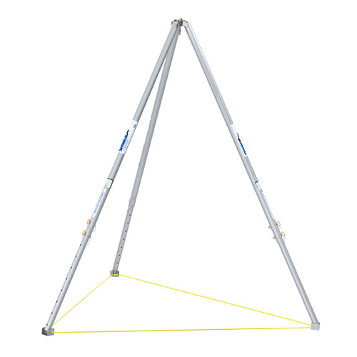 Spanco 1-Ton Tripod - Aluminum Adjustable - 8'7" to 13'9" Height - Mud Feet