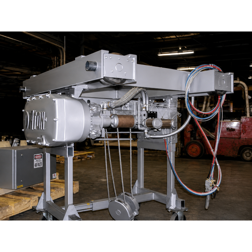 Detroit Hoist Top Running Double Girder Crane (Low Profile), 3.3 Ton Capacity, 26 FPM Lift Speed, 80 FPM Trolley Speed, 78" Trolley Gauge, Model DB7LH41-26