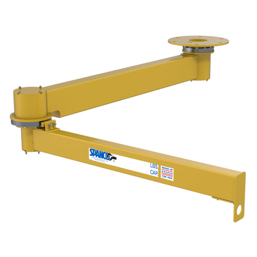 Spanco 400 Series Ceiling-Mounted Articulating Jib Crane - 0.125 Ton - 14 ft Span