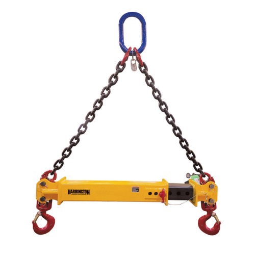 Harrington HATSBC Adjustable Telescopic Spreader Beam - 10 Ton - 8-14 ft Spread
