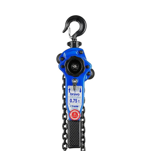 Lever Chain Hoist, 1,500 lb Load Capacity, 10 ft Hoist Lift, 1 in. Hook Opening