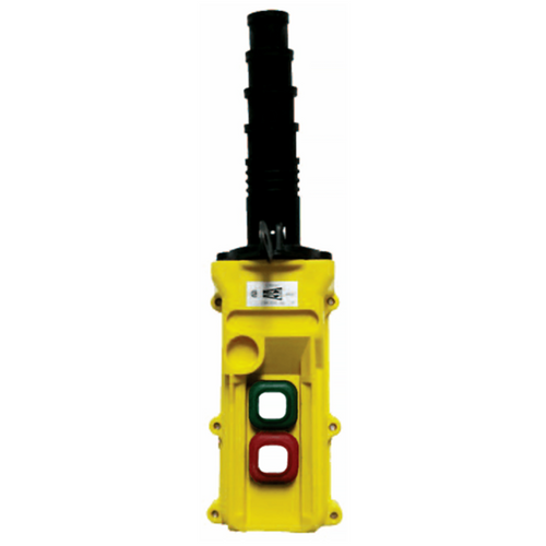 Duct-O-Wire L Series Pendant Push Button Station, 2-Button, Slim Profile, Momentary On/Off
