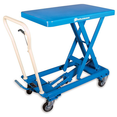 Bishamon BX-15 Series Mobile Lift Table, 330 lb, 17.7 x 27.6 in