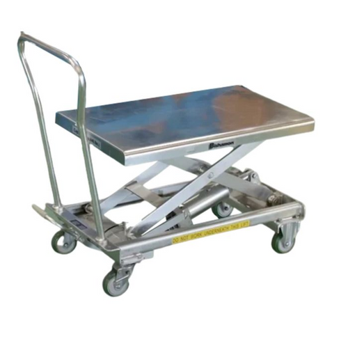 Bishamon Stainless Steel BX 220 lb Cap. Mobile Lift 17.7 X 27.6 Platform