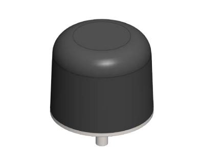 Conductix Rubber Bumper With Hardware - Threaded Stud 63x50 MM