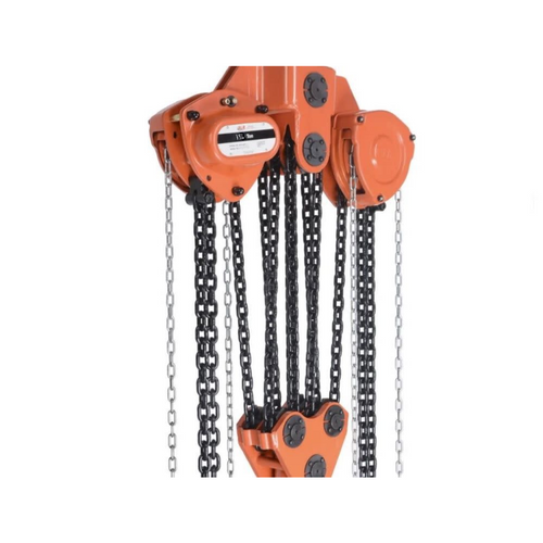 Atlas Lifting and Rigging ACH 15 Ton Chain Hoist 10 Ft. Lift with Overload Protection