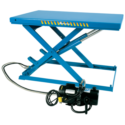 Bishamon LX-50L Series LoProfile Lift Table, 1,100 lb, 23.5 x 40.0 in
