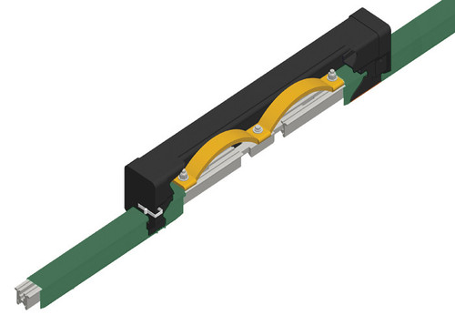 Hevi-Bar II, Expansion Section, 500A, Green PVC Cover, 30 ft L Conductix XA-37677E