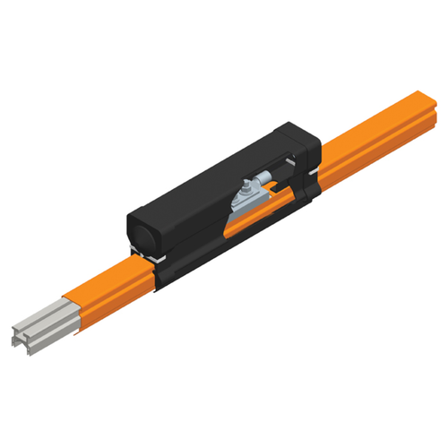 Conductix Hevi-Bar II, Power Feed, 700 A, Red Med Heat Polycarbonate Cover