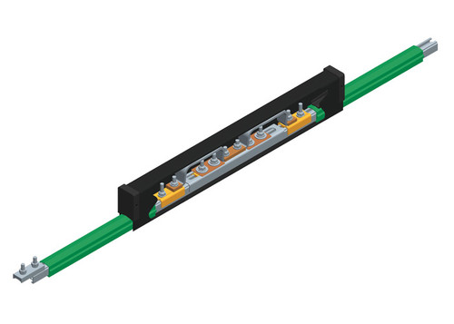Safe-Lec 2 Expansion Section, 100A Galv Steel, Green PVC Cover, w/ Splice Joint, 4.5M Conductix XA-310108-J