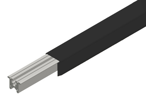 Hevi-Bar II Conductor Bar 500A, Black UV Resistant PVC Cover, 20FT Length Conductix XA-38926R