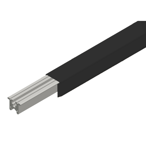 Conductix Hevi-Bar II Conductor Bar 500 A, Black UV Resistant PVC Cover, 30 FT Length