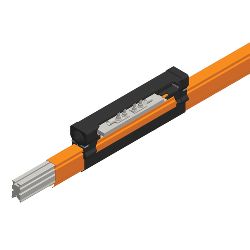 Conductix Hevi-Bar II, Power Feed, 1500 A, Black Std Heat UV Resistant Cover