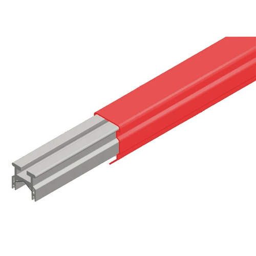 Conductix Hevi-Bar II Conductor Bar 700 A, Red Med Heat Polycarbonate Cover, 20 FT Length