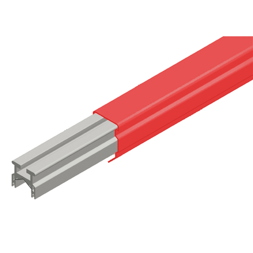 Conductix Hevi-Bar II Conductor Bar 700 A, Red Med Heat Polycarbonate Cover, 30 FT Length