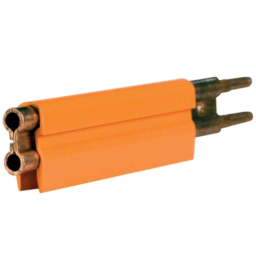 Conductix 8-Bar Conductor Bar, 350 A, Copper / Rolled, Orange PVC Cover, 10 FT Length