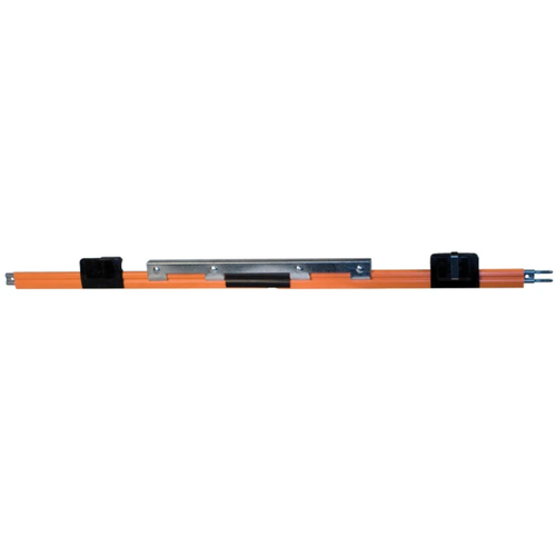 Conductix 8-Bar Expansion Section, 110 A, Galvanized Steel, Orange PVC Cover, 10 FT Length