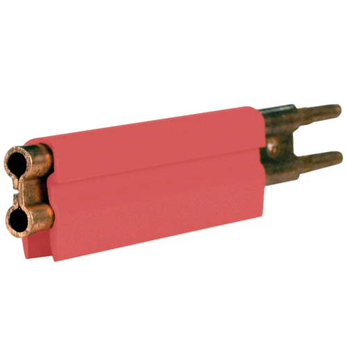 Conductix 8-Bar Conductor Bar, 350 A, Copper / Rolled, Red Medium Heat Cover, 5 FT Length