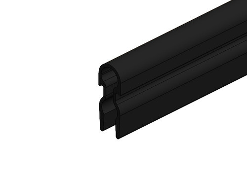 8-Bar Conductor Bar Cover, Black UV Resistant PVC, 9FT x 10.5inch Conductix XA-11114B