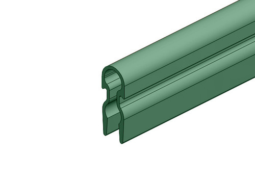 8-Bar Conductor Bar Cover, Green PVC, 9FT x 10.5inch Conductix XA-11114G