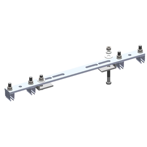 Conductix 8-Bar, Bracket, Flange, with Hanger Clamps, Steel Snap-in, 2+2, 19 3/8 inch L