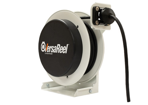Conductix VersaReel Spring-Driven Cable Reel, 12 AWG/3 Conductors, 50 FT, w/Flying Leads, 20 A
