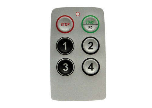 Conductix Radio Remote Control Part, for Saga Protean Series, Button Legend, Start/Stop numbers 1-4