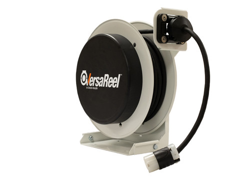 Conductix VersaReel Spring-Driven Cable Reel, 12 AWG/3 Conductors, 35 FT, w/Twist-Lock Receptacle, 20 A