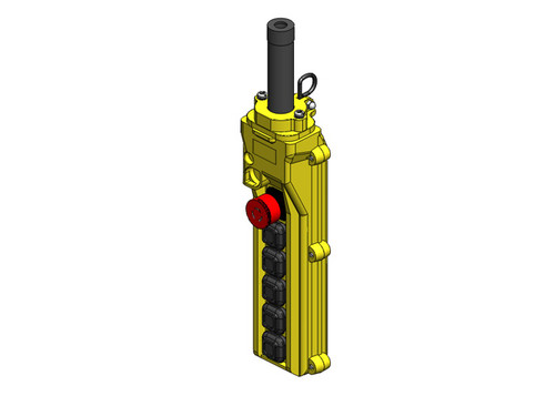 Conductix 80 Series 6-button Pendant with 34313, 34306, and two 34295 switches