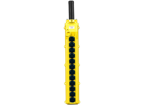 80 Series 12-button Pendant with twelve single-speed switches Conductix XA-34259