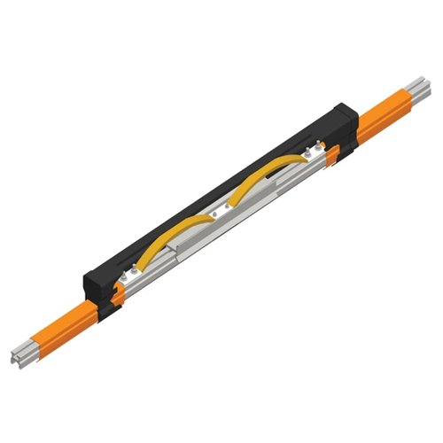 Conductix Hevi-Bar II, Expansion Section, 700 A, Dk Orange High Heat Fiberglass/Polyester Cover, 15 ft L