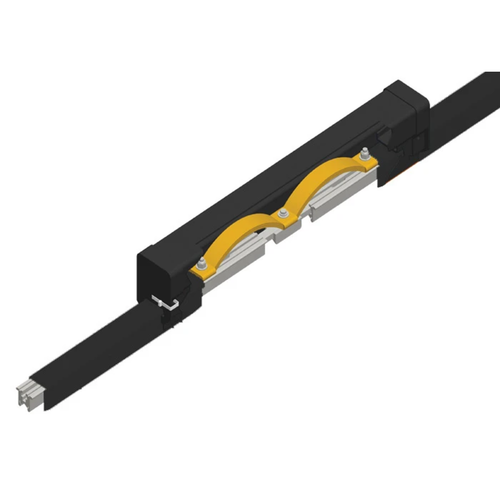 Conductix Hevi-Bar II, Expansion Section, 500 A, Black UV Resistant PVC Cover, Stainless Steel Hdwe, 4 inch Travel, 30 ft L