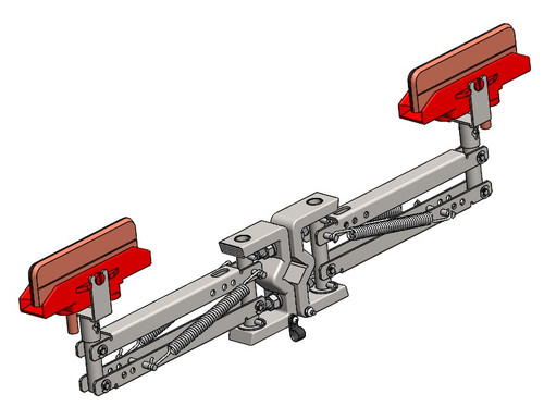 Hevi-Bar II, Collector, 250A, Tandem, J-Head, C-Base, Stainless Steel (for 500A bar) Conductix XA-39752