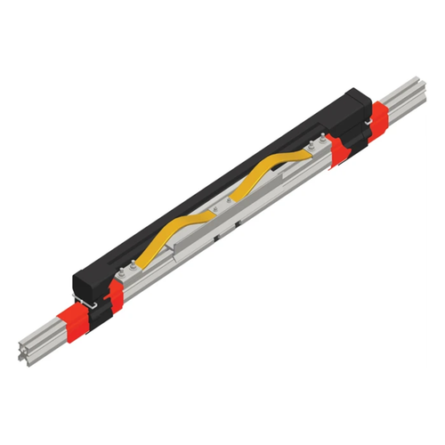 Conductix Hevi-Bar II, Expansion Section, 1000 A, Red Med Heat Polycarbonate Cover, 20 ft L