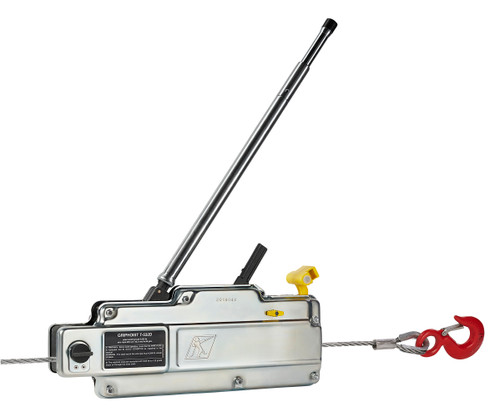 Tractel Griphoist / Tirfor T532D Manual Wire Rope Hoist – 8,000 lb Capacity, 60 ft (18 m) Assembly