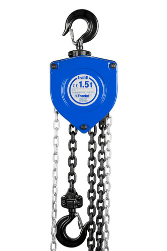 Tractel Tralift Manual Chain Hoist 1 1/2 Ton (3,000 lbs.) with 20‑ft Lift Tractel Tralift Manual Chain Hoist 1 1/2 Ton (3,000 lbs.) with 20‑ft Lift