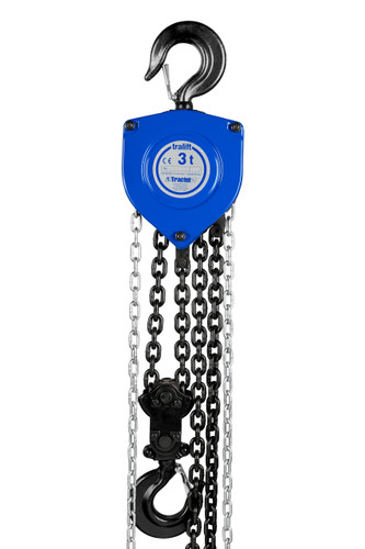 Tractel Tralift Manual Chain Hoist 3 Ton (6,000 lbs.) with 10-ft. Lift Tractel Tralift Manual Chain Hoist 3 Ton (6,000 lbs.) with 10-ft. Lift
