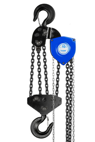 Tractel Tralift Manual Chain Hoist 10 Ton (20,000 lbs.) with 10‑ft Lift Tractel Tralift Manual Chain Hoist 10 Ton (20,000 lbs.) with 10‑ft Lift