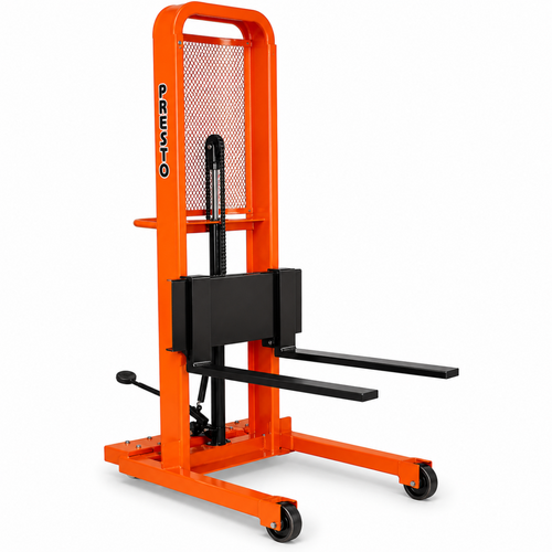 Presto M400 Series Lift Stacker, Adjustable 30" Forks (Straddle), 1000 lb, 50" Height