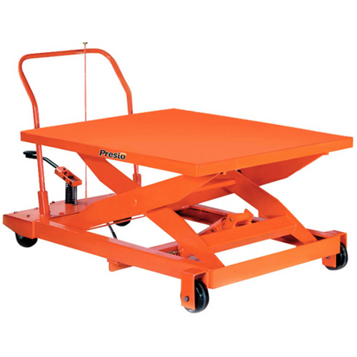 Presto XP24 Series, 23" Travel, Manual Foot Pump Lift Table, 600 lb