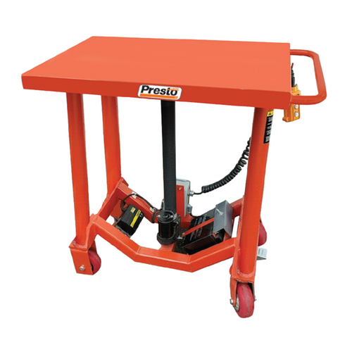 Presto BP18 Series, Battery-Operated Hydraulic/Electromechanical Post Table, 2000 lb