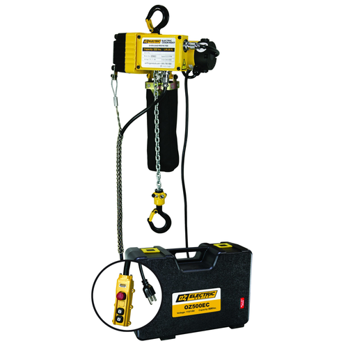 OZ Lifting 500 Lb. Electric Chain Hoist with 20 Ft. of Lift