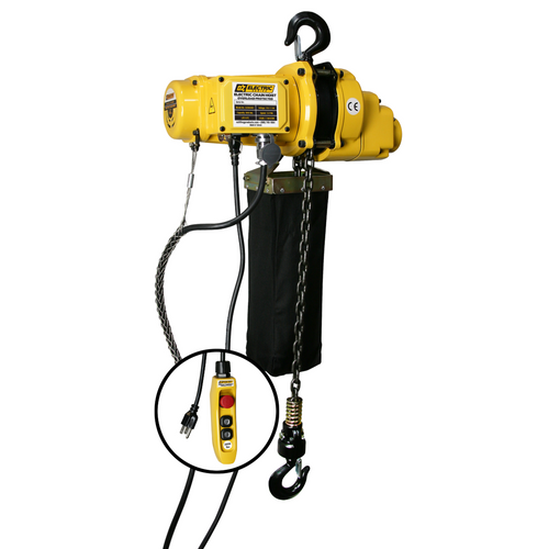 OZ Lifting 2000 Lb. Electric Chain Hoist with 15 Ft. of Lift