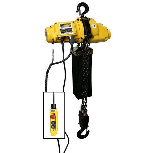 OZ Lifting 4000 Lb. Electric Chain Hoist with 10 Ft. of Lift