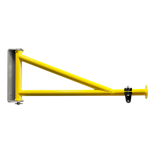 OZ Lifting Electric Builder's Hoist Mounting Arm Bracket with Hoist Clamp (Wall Mount)
