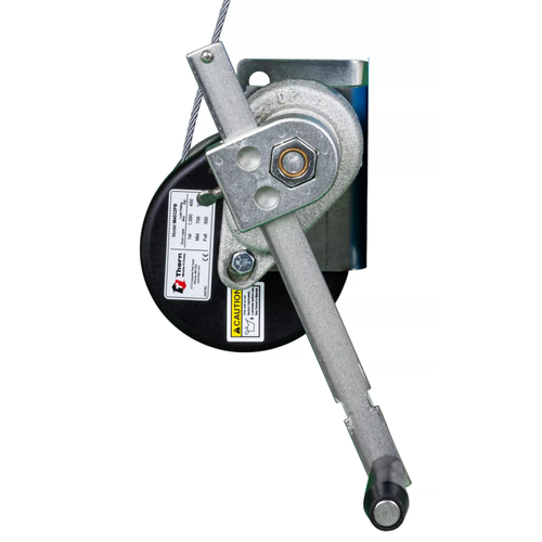 Tractel 50ft Work Winch with Galvanized Steel Wire Rope and Davitrac Bracket