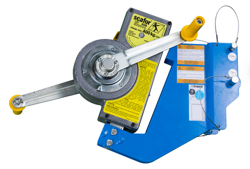 Tractel Scafor Hand-Operated Wire Rope Hoist with Davitrac Bracket - 015199124KDT