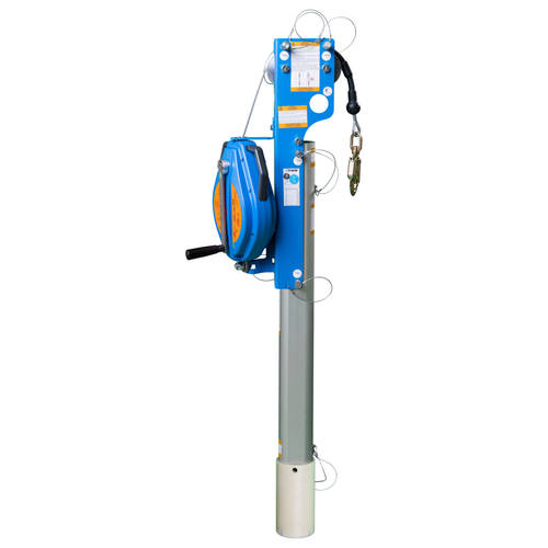 Tractel 50ft Blocfor Bidirectional Retrieval Device with Galvanized Steel Wire Rope and Davimast Bracket